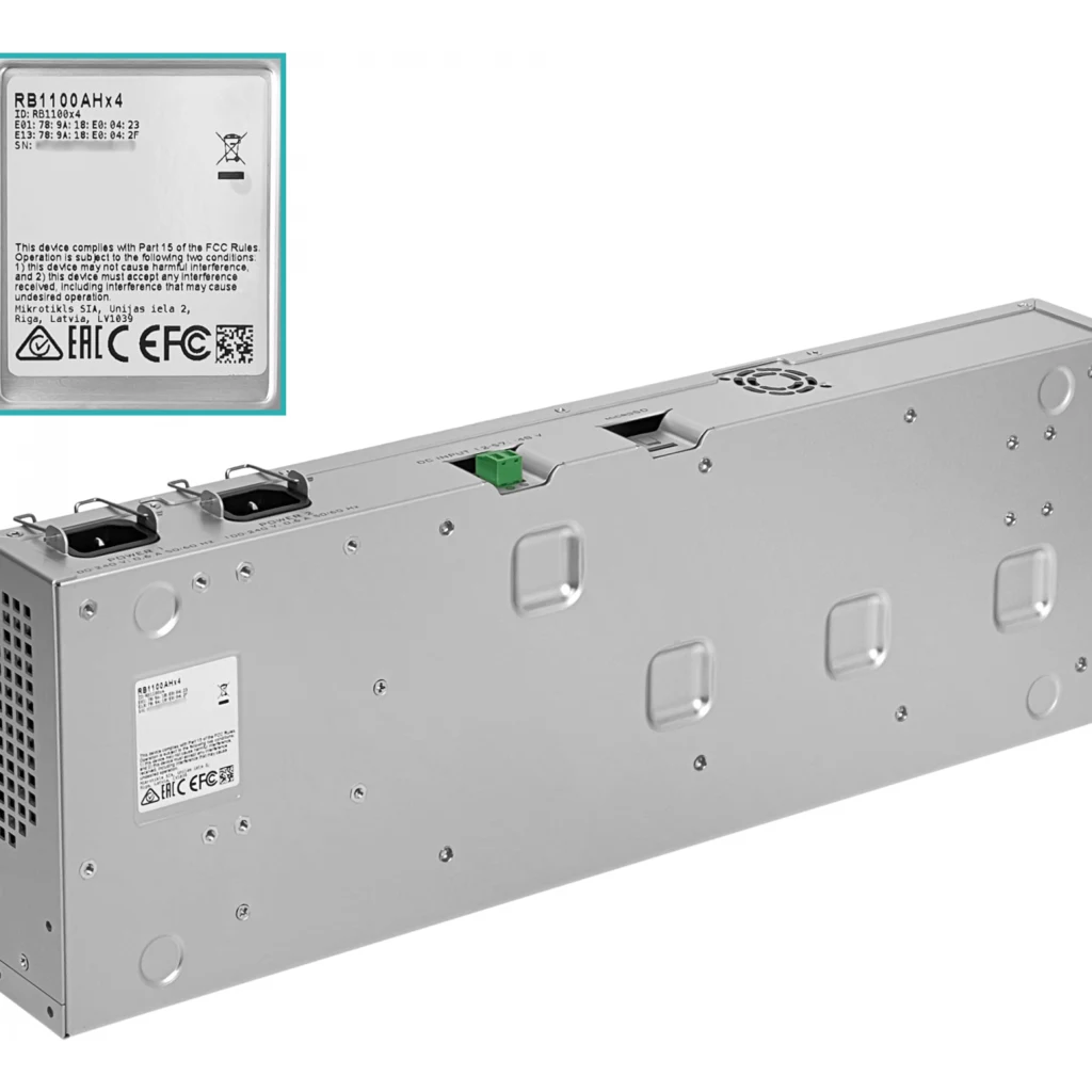 Imagen 1 de MIKROTIK Req-Cables 128mb 4-1,4GHz L6 13-1000 MSD no-SATA Dual-PSU DB9