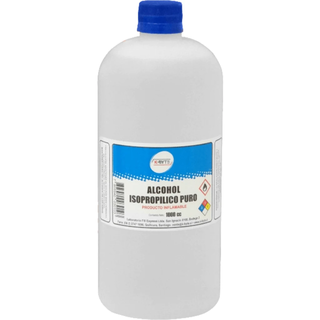 BOTELLA 1000ML ALCOHOL ISOPROPILICO 1LT PARA LIMPIEZA