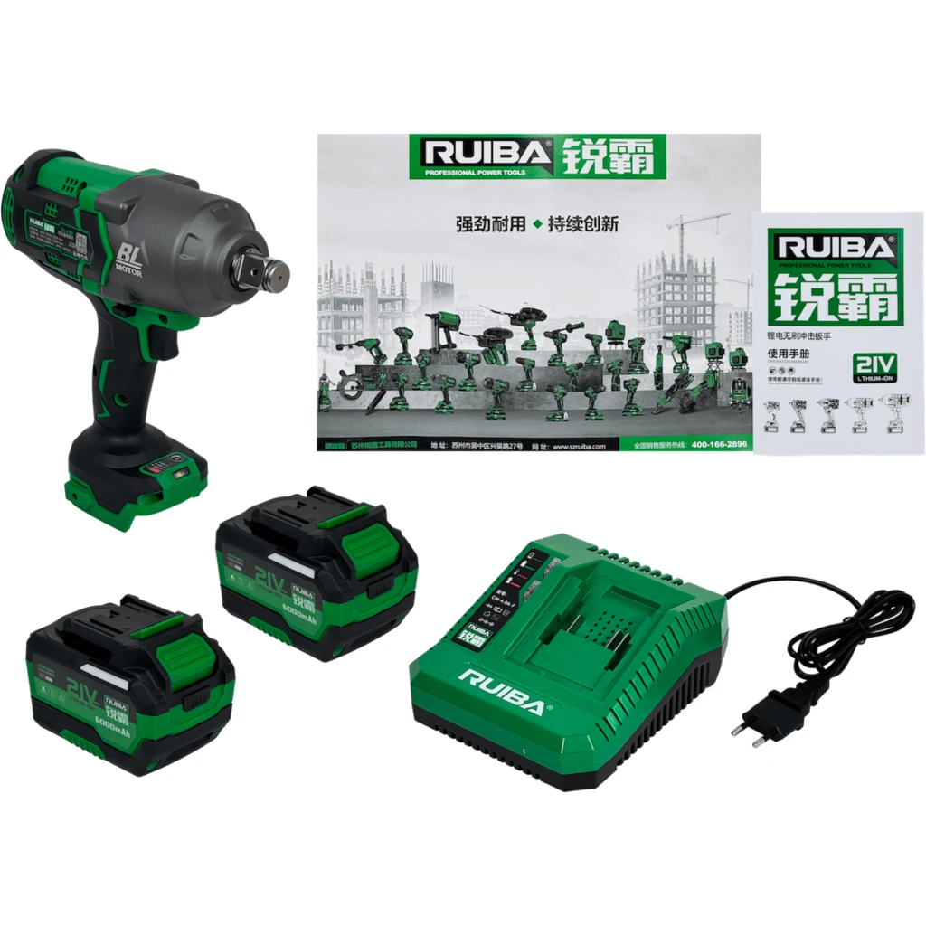 Imagen 1 de RUI Llave de impacto inlambrica 3/4-Ps ulg 19mm + 2 Bat-ion 21V 4Ah