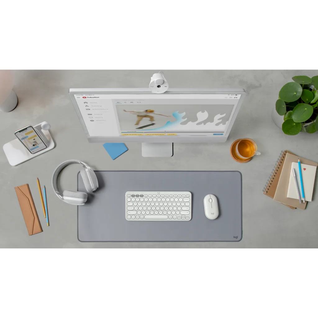 Imagen 5 de Teclado Inalámbrico Logitech Pebble Keys 2 K380S Bluetooth Dongle USB Blanco