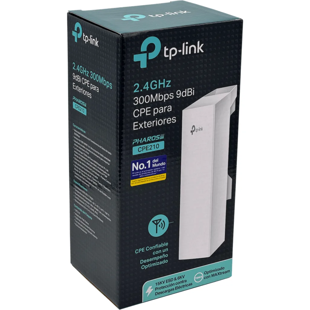 Imagen 4 de Access Point TP-Link 2.4 HZ 9DBI 2x2 27 DBM 2-100 INC-Poe24v24w 65Xx35° Exterior