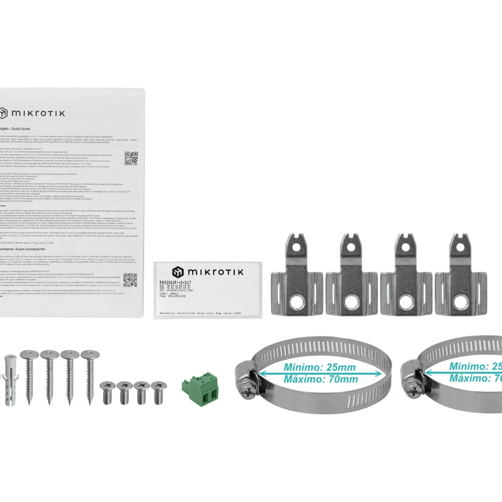 Imagen 6 de Router RB5009UPr outdoor con 7 Gigabit PoE, 1 puerto 2.5G PoE, SFP+ 10G, gabinete IP66 y RouterOS L5. Solución exterior robusta.
