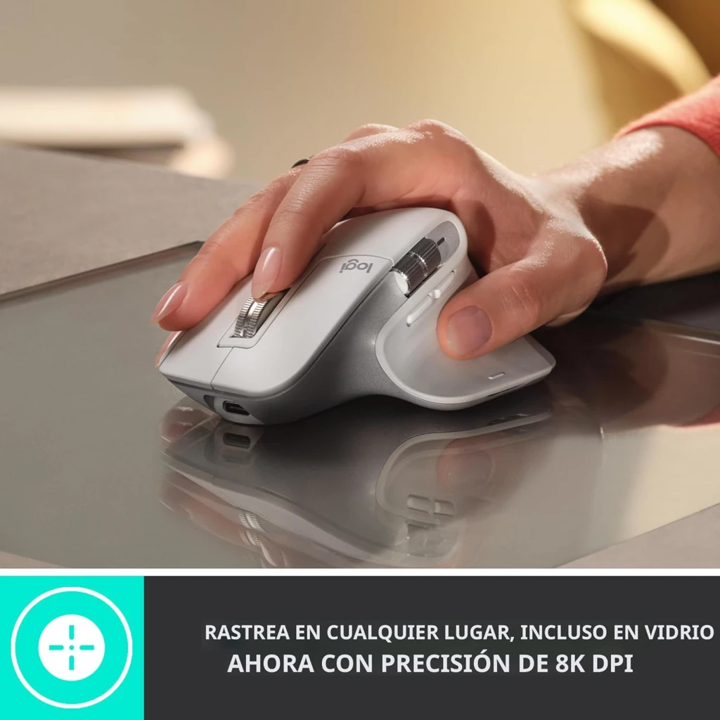 Imagen 1 de Mouse Inalámbrico Logitech MX Master 3s Óptico 8000DPI 7 Botones Bluetooth Negro