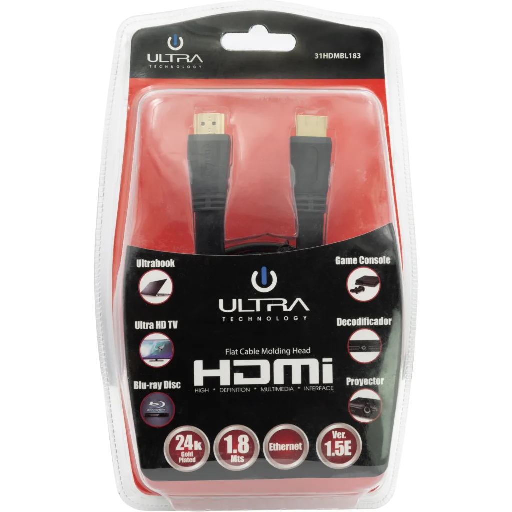 Imagen 2 de CABLE HDMI DORADO 1.8 MTS