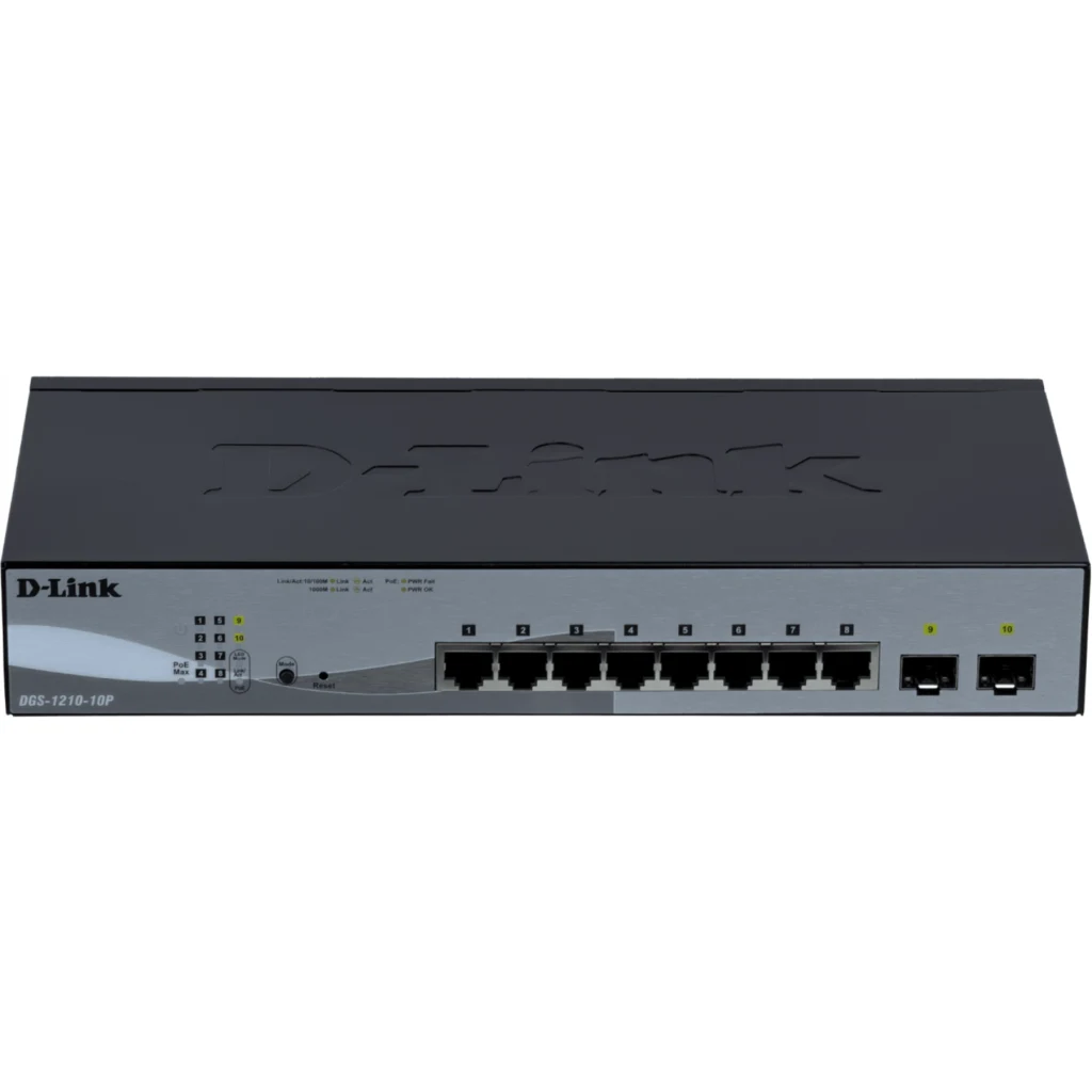 Imagen 3 de SWITCH DLINK DGS-1210-10P 10-ports Smart III Giga 2-porUTP/SFP; POE