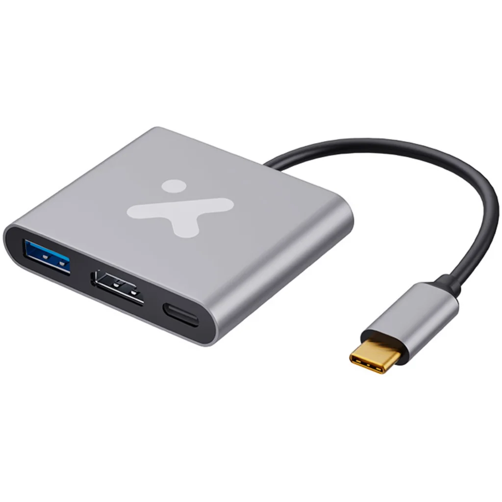 Adaptador Multipuertos XTech XTC-566, 3en1 USB-C a HDMI USB-C USB-A3.0