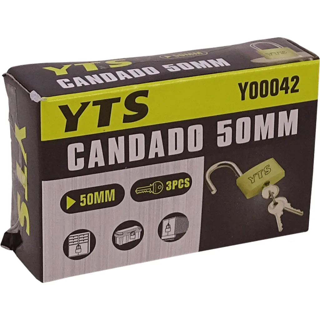Imagen 2 de YTS Candado 50mm Tres-Llaves-28mm Y00042
