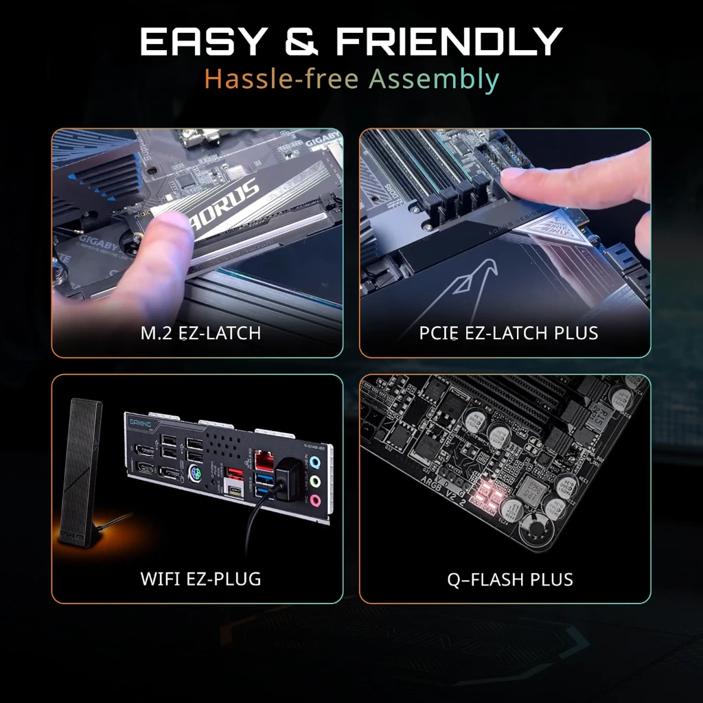 Imagen 4 de Tarjeta Madre Gigabyte B850M Gaming X WIFI6E AM5 4*DDR5 HDMI DP LAN WIFI6E m-ATX