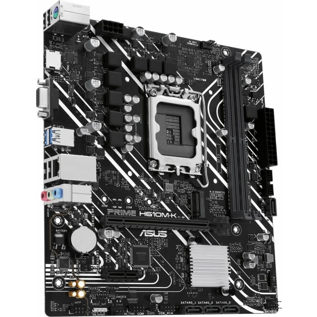 Imagen 7 de Tarjeta Madre Asus PRIME H610M-K LGA1700 13°G 2*DDR5 M.2 HDMI VGA PS/2 USB3.2