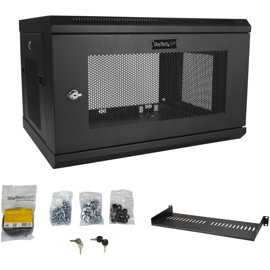 Imagen 6 de Armario Rack de Servidores de 6U para Montaje en Pared Startech 14.7" Profund.