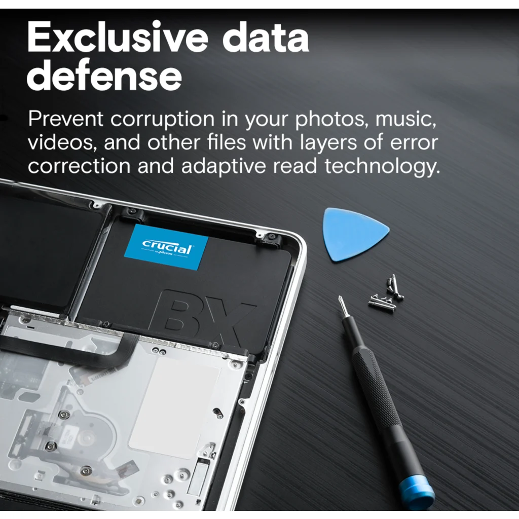 Imagen 3 de Unidad SSD Crucial BX500 4TB 2.5" 7mm SATA3 6Gb/s NAND Lec540MB/s Esc500MB/s