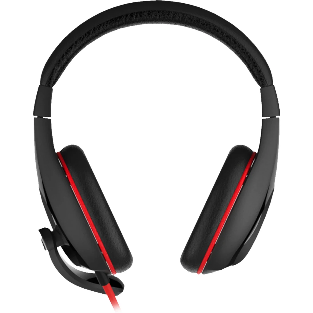 Audífonos Gamer Genius HS-G660 Alámbrico 3.5mm Cable 2 metros Negro con Rojo