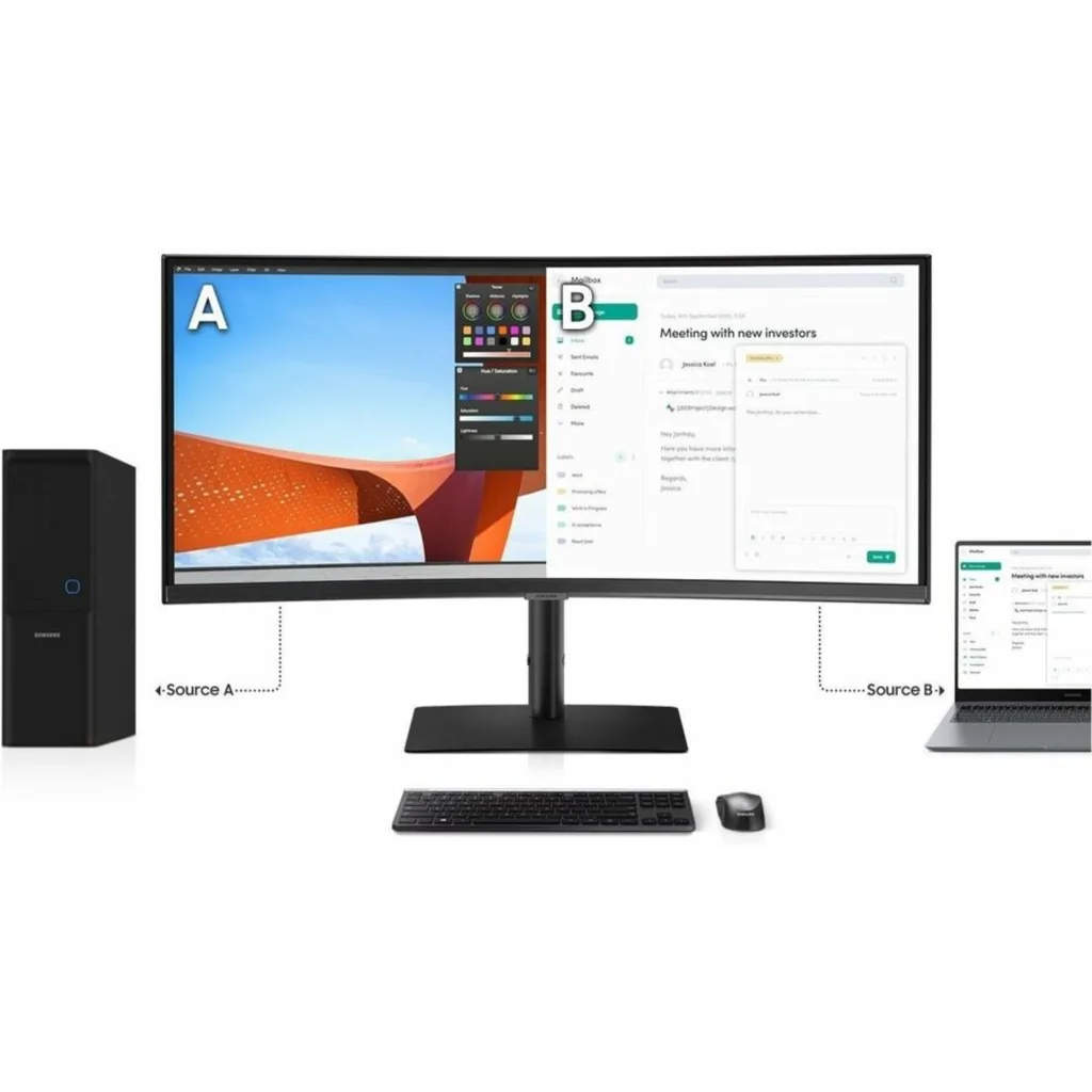 Imagen 11 de Monitor Samsung Curvo Ultrawide LS34C650U 34"WQHD VA LAN HDMI DP USB-C 100Hz 5ms