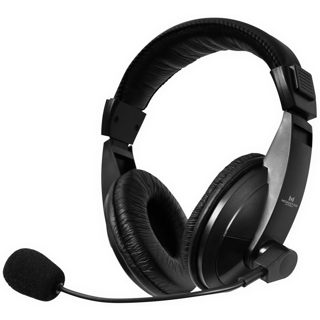 Imagen 2 de Audífonos Gamer Alámbricos Monster 550BK, c/mic Cable 1.8mt Color negro