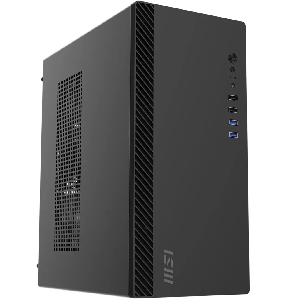 Gabinete MSI PRO SHIELD M100P, Torre Media 2*USB3.0/2.0 Sin fuente Color negro