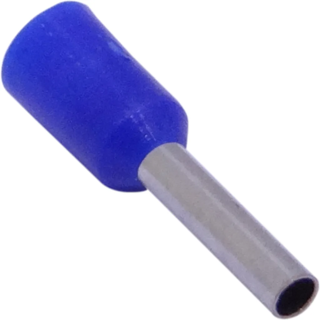 Azul 1,5mm2 8/15mm 100-unid AWG16 Ferrules Terminal Aislado Crimpeable