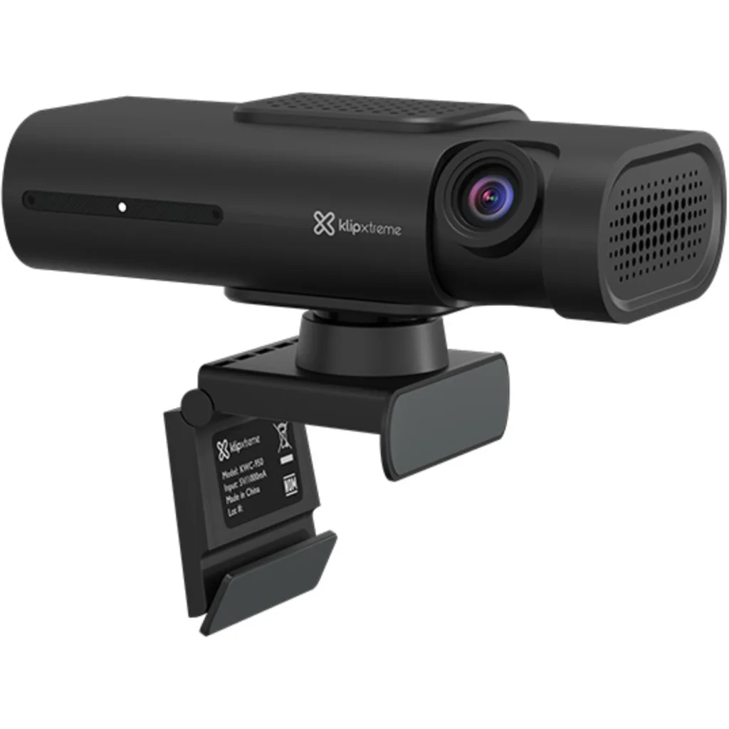 Imagen 4 de Cámara Web KlipX KWC-950, 4K UHD, Seguimiento IA 2 Micrófonos USB-C Negro