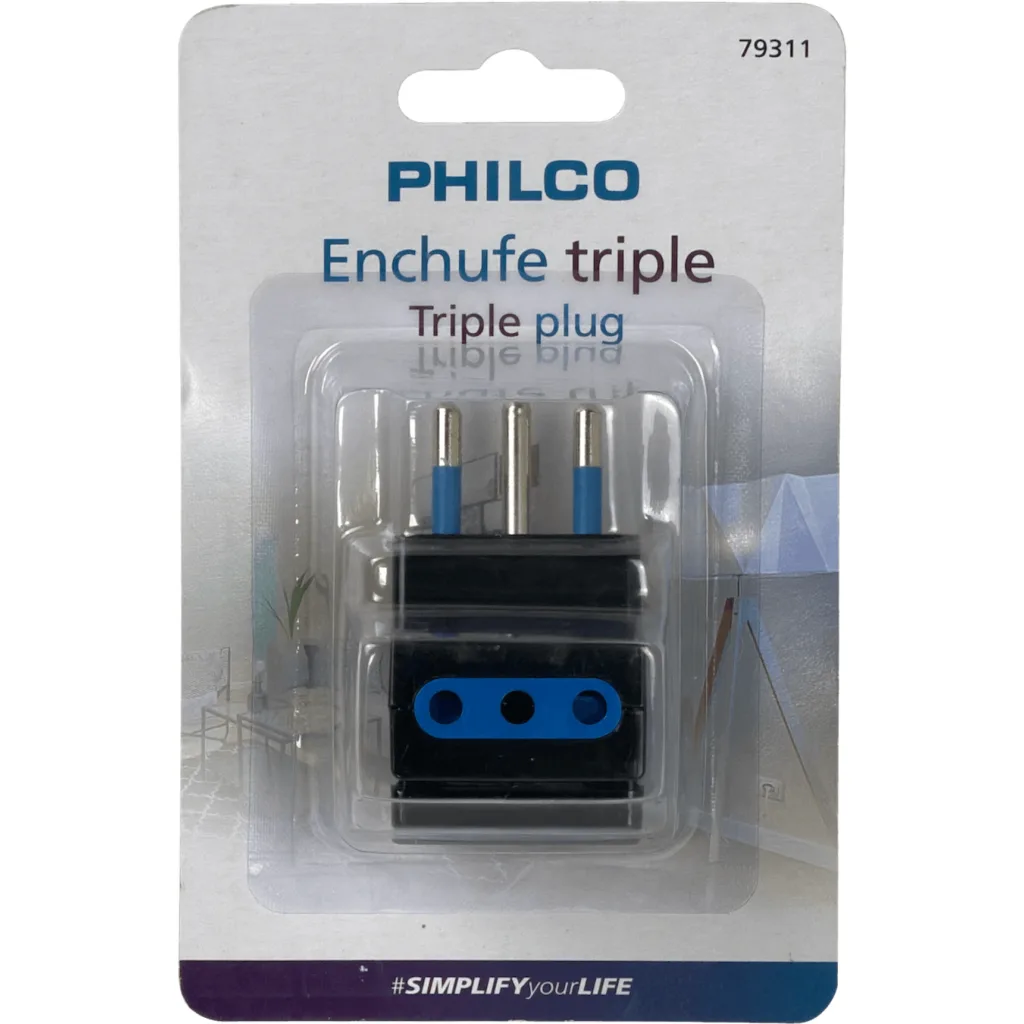 PHILCO Triple 10A 250V 1500W Enchufe