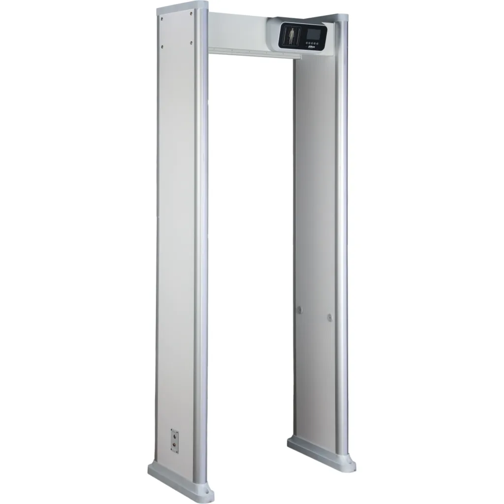 Imagen 2 de DHI-ISC-D118 arco detector de metales con 18 zonas configurables, LEDs de localización, pantalla LCD 3,5”, 255 niveles de sensibilidad, sensor IR, DSP y conectividad de red.