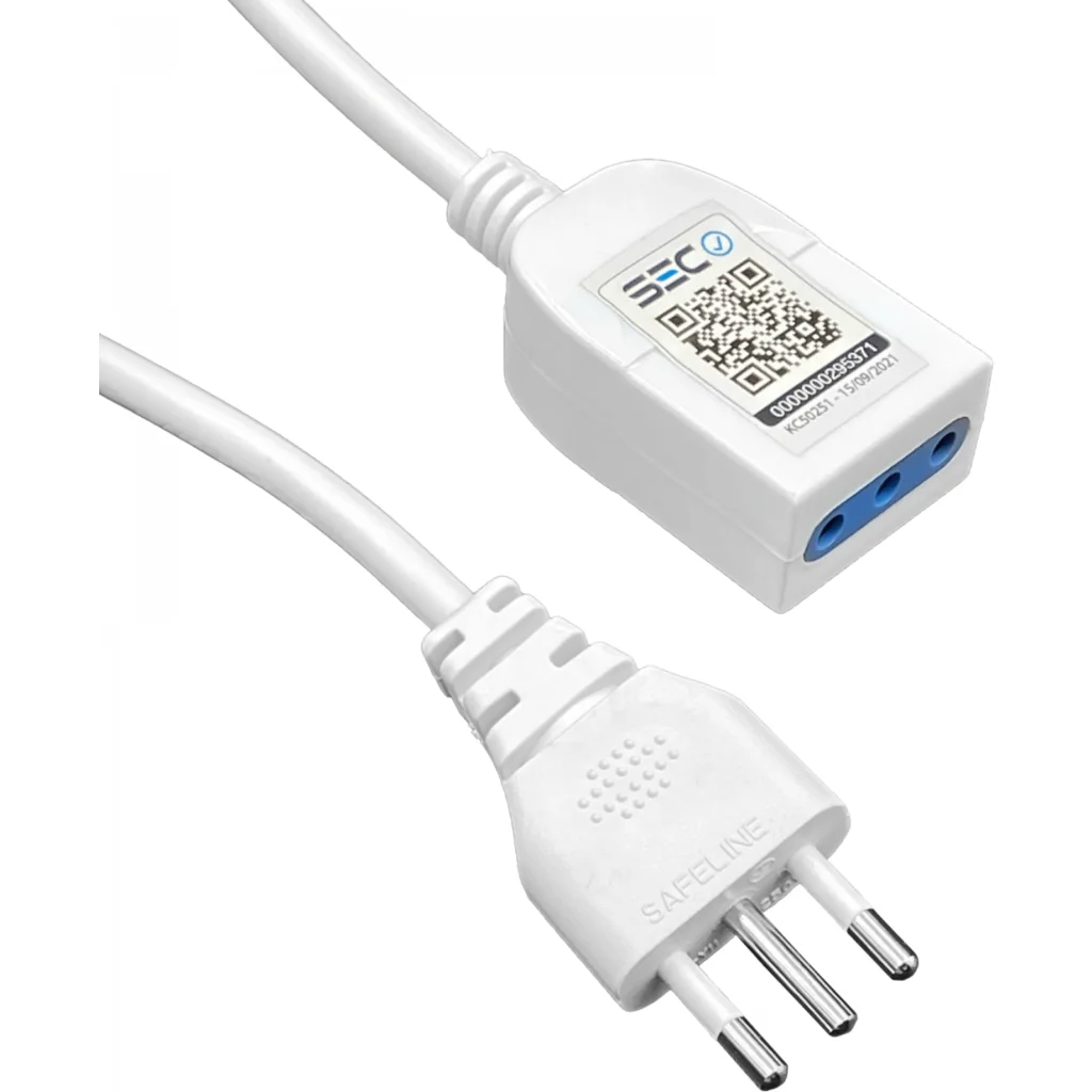 Imagen 2 de Alargador Extensión Eléctrico 6A Enchufe Chileno 3mts Color Blanco