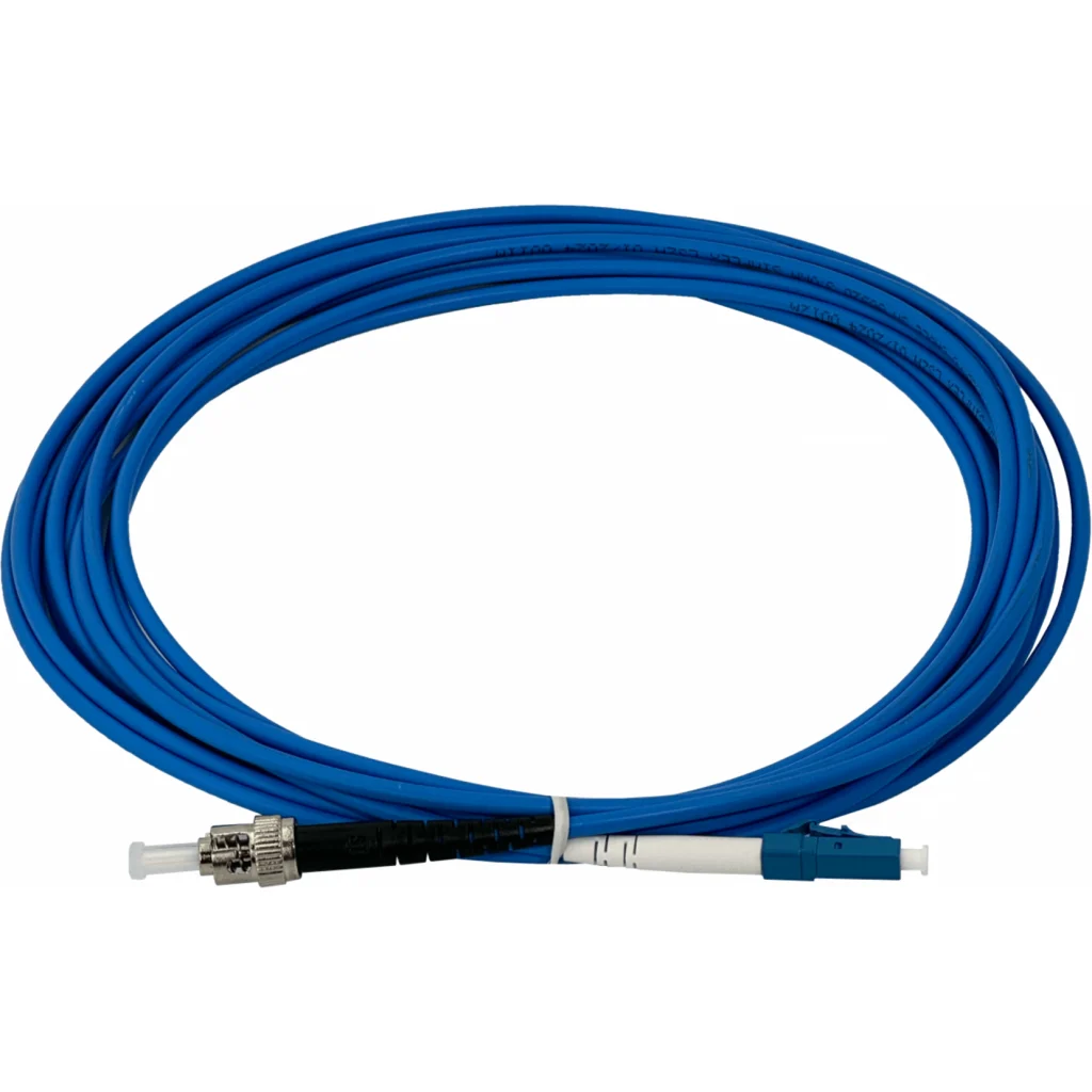 Imagen 2 de LSZH Blindado 5mt LC-ST Mono SM Simplex Jumper Cable Fibra 3.0mm 9/125
