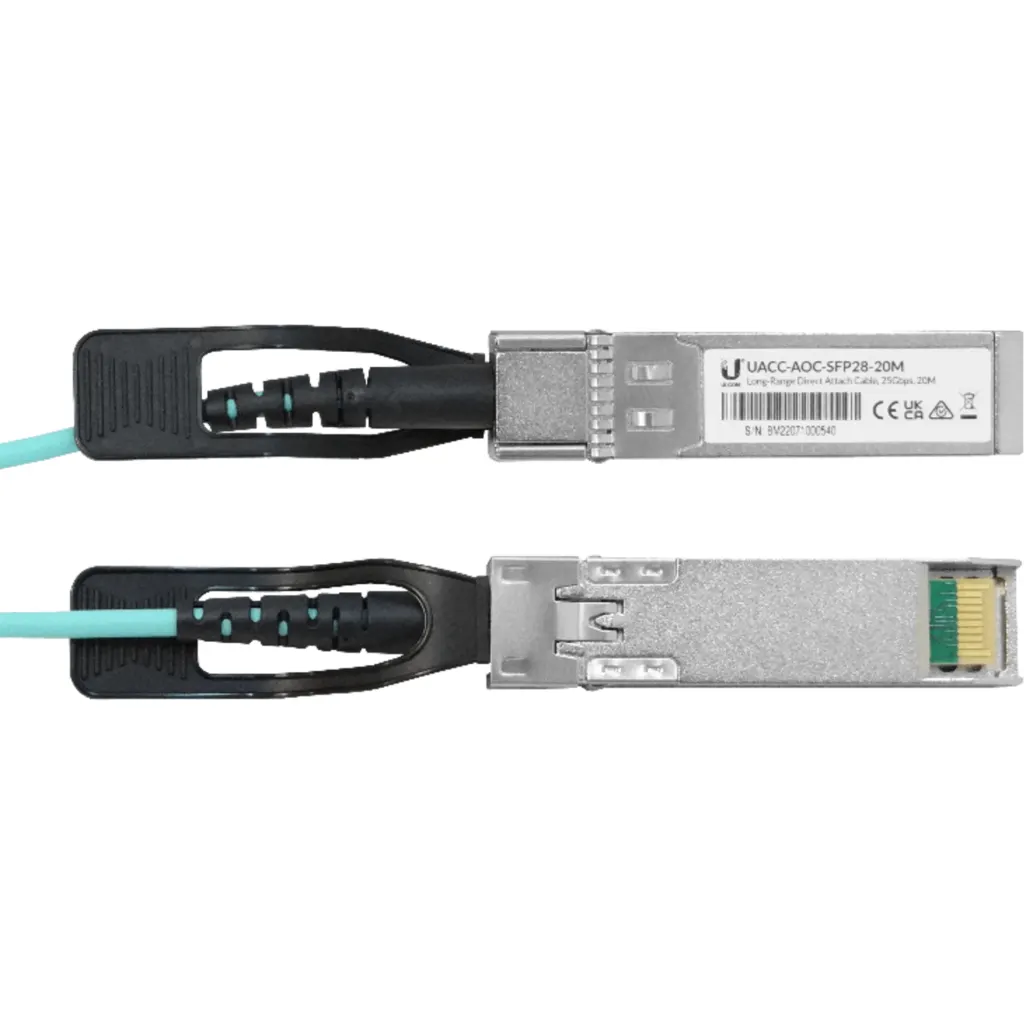 Imagen 3 de UBIQUITI 20m SFP28-25Gbps Cable 3mm Fibra-MM Direct UACC-AOC-SFP28-20M