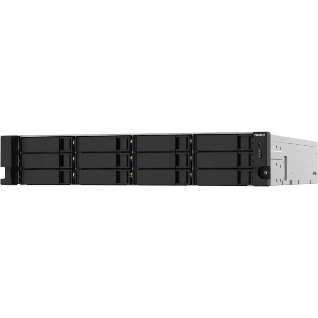 Imagen 1 de NAS QNAP TS-1232PXU, 12 Baías Alpine AL324 ARM RAM 4GB DDR4 LAN 2.5G/1G/100M