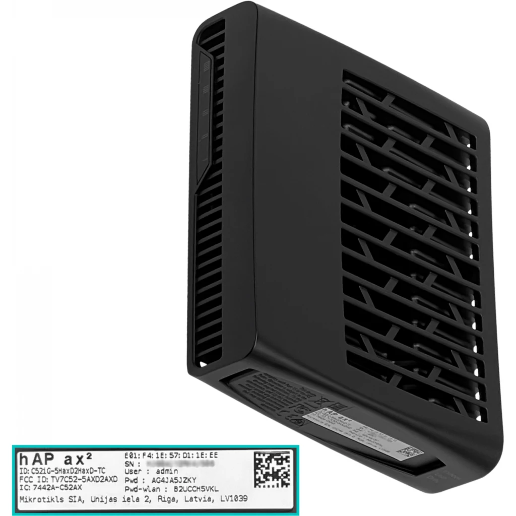 HAP-AX2 WIFI-6 5-1000 1GB RAM ARM64 1-poe-out 1-poe-in 1-dc 12-28V 18-28V-Poe
