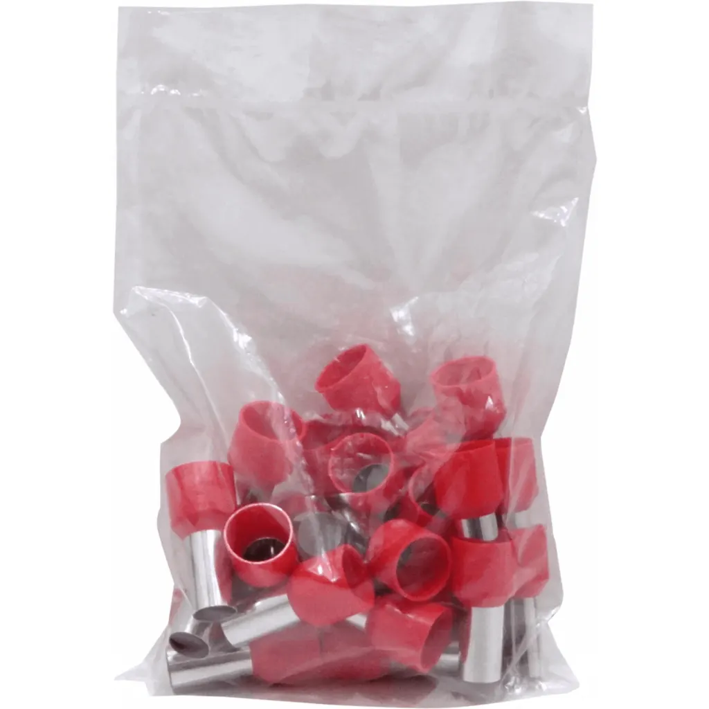 Imagen 3 de Rojo 35,0mm2 16/30,0mm 25-unid AWG2 Ferrules Terminal Aislado Crimp
