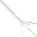 Thumbnail 1 de Blanca 1000mts 2-Fibra-SM-G652D DropFTTH Exterior-PVC 3-Portante 5x2mm