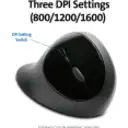 Thumbnail 24 de Mouse Ergonómico Inalámbrico Kensington Pro Fit, Óptico 1600DPI 5 botones Negro