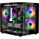 Thumbnail 10 de Gabinete Gamer REBEL 270deg | Micro ATX / ITX | 5 ARGB | Controladora + Control 