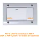 Thumbnail 1 de KALOP Blanco Teclon Pulsador 2pin Interrupt 16A 250V req/KEP-A KP40123