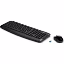 Thumbnail 1 de Kit Teclado Mouse Inalámbrico HP 300 Nano Receptor USB Color Negro