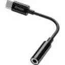 Thumbnail 1 de GENIUS AUDIO ADAPTOR CABLE JACK 3.5mm to PLUG TYPE-C-ACC-C100-BK
