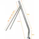 Thumbnail 0 de 120cm Soporte Tripode Zincado Pintado-UV 2-patas/120-200cm