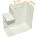 Thumbnail 1 de LINKCHIP 60x40mm Angulo Plano Blanco CCA-6040-AP. para Canaleta QN6W.