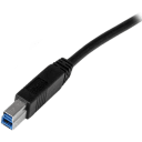 Thumbnail 3 de Cable StarTech Certificado USB 3.0 A Macho a USB 3.0 B Macho 2mt (6Pies) Negro