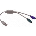 Thumbnail 0 de Adaptador USB-A-M a 2-PS2-H Teclado/Mouse USB-PS/2