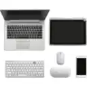 Thumbnail 1 de Teclado Inalámbrico Kesington 2.4 GHz + Bluetooth Compact Silver