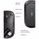 Thumbnail 7 de Mouse Inalámbrico Ugreen MU001 Óptico 4000dpi Bluetooth Ultra delgado Gris Oscur