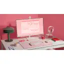 Thumbnail 6 de Kit Teclado Mouse Logitech Pop Icon Conectividad Inalámbrica BT Rosado/Blanco