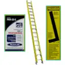 Thumbnail 1 de 4,8-9,9mt 140kg Telescopica Fibra de Vidrio 32-peldano Escalera