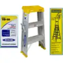 Thumbnail 0 de 0.7mt 105KG Taburete Tijera Aluminio 3-Peldano Escalera 0,71mt