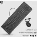 Thumbnail 3 de Kit Teclado Mouse Alámbrico HP 150, Optico 1600DPI USB Color Negro