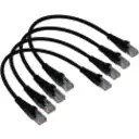 Thumbnail 4 de LINKMADE 4UN 30CM CAT5E NEGRO LSZH CABLE PATCH INYECTADO MULTIFILAR