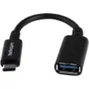 Thumbnail 3 de Adaptador USB Tipo-C 3.1 Gen 1 (5 Gbps) a USB Tipo-A, M/H 15cm 6" Níquel Negro.