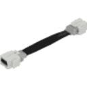 Thumbnail 0 de HDMI 15cm-Cable-Plano Hembra-Hembra Keystone Blanco