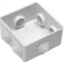 Thumbnail 0 de 80x80x45mm Caja Estanca Blanca 6-Conos sin-Tornillos
