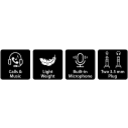 Thumbnail 9 de GENIUS HEADSET 3.5mm CABLE 2,4MT + CABLE SINGLE JACK 3.5mm-HS-200C